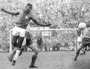Pelé durante la final de 1958