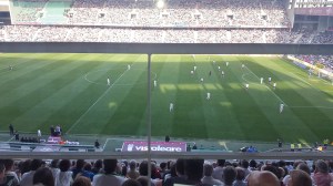 Imagen del partido disputado en El Arcángel entre Córdoba y Atlético