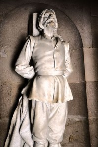 Estatua de Lampart en México, donde está reconocido como un prohombre por la Independencia del país