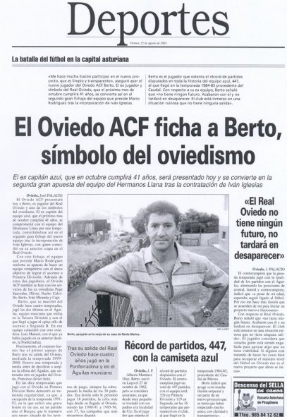 Fichaje de Berto por Astur