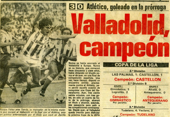 9 valladolid campeón copa de la liga