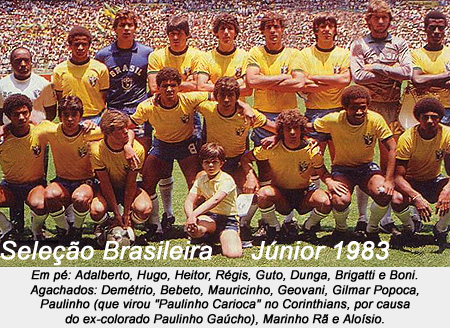 seleccion junior brasileña 1983